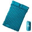 Vidaxl Campingmatratze mit Kissen selbstaufblasend 2-Personen blau