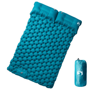 Vidaxl Campingmatratze mit Kissen selbstaufblasend 2-Personen blau