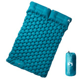 VidaXL Campingmatratze mit Kissen selbstaufblasend 2-Personen blau