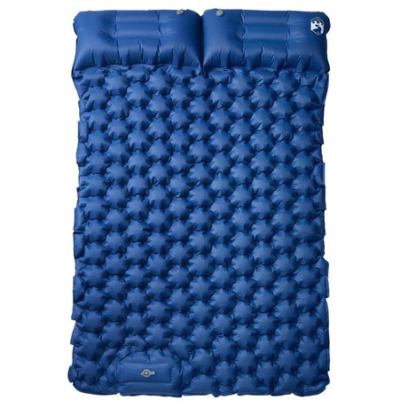 Vidaxl Campingmatratze mit Kissen selbstaufblasend 2-Personen Marineblau