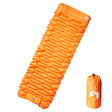 Vidaxl Campingmatratze mit Kissen selbstaufblasend 1-Personen orange