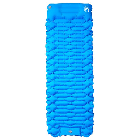 Vidaxl Campingmatratze mit Kissen selbstaufblasend 1-Personen blau