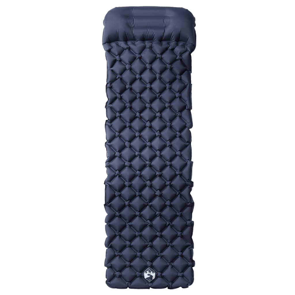 Vidaxl Campingmatratze mit Kissen aufblasbar 1-Personen grau