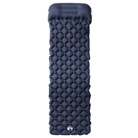 Vidaxl Campingmatratze mit Kissen aufblasbar 1-Personen grau