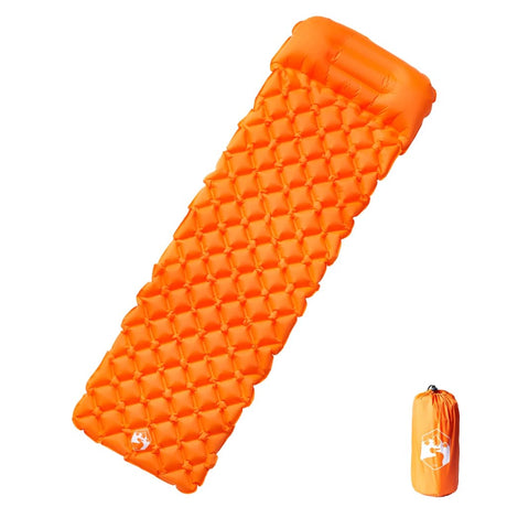 Vidaxl Campingmatratze mit Kissen aufblasbar 1-Personen orange