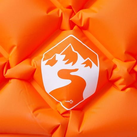 Vidaxl Campingmatratze mit Kissen aufblasbar 1-Personen orange