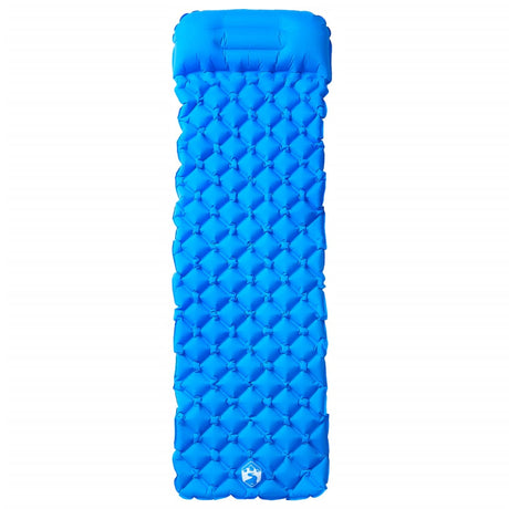 Vidaxl Campingmatratze mit Kissen aufblasbar 1-Personen blau