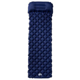 VidaXL Campingmatratze mit Kissen aufblasbar 1-Personen Marineblau