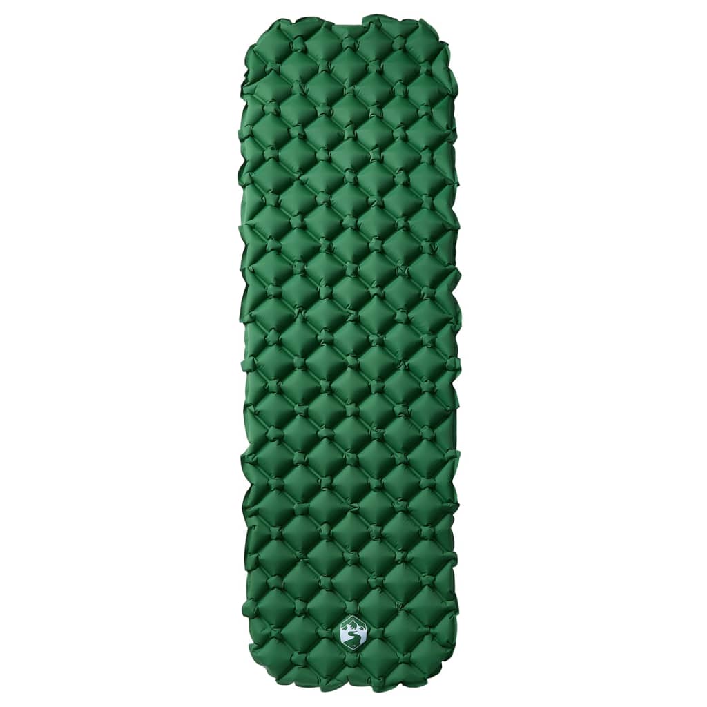 Vidaxx aufblasbare Campingmatratze 190x58x6 cm 1-Personen grün