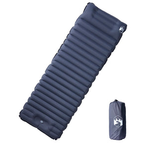 Vidaxl Campingmatratze mit Kissen selbstaufblasend 1-Personen grau