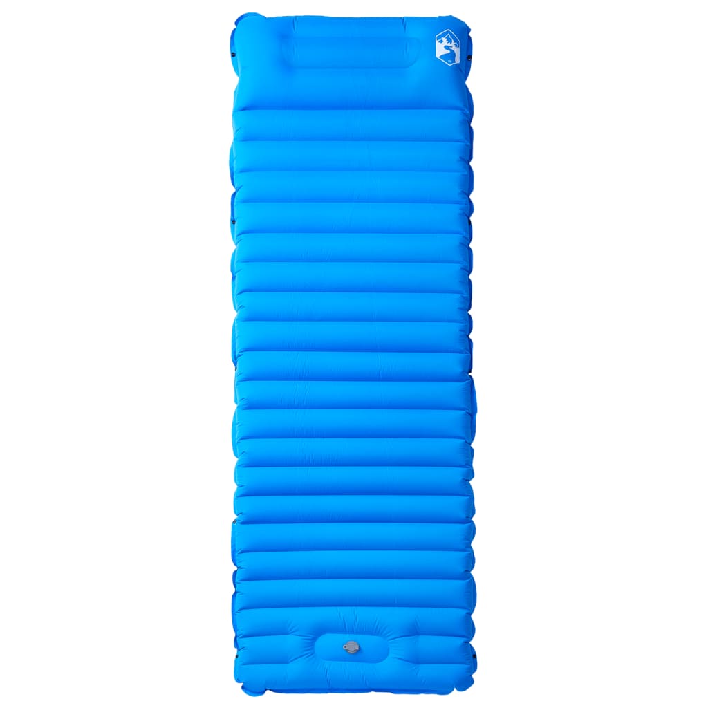 Vidaxl Campingmatratze mit Kissen selbstaufblasend 1-Personen blau