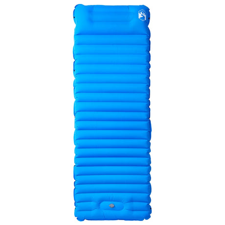 Vidaxl Campingmatratze mit Kissen selbstaufblasend 1-Personen blau