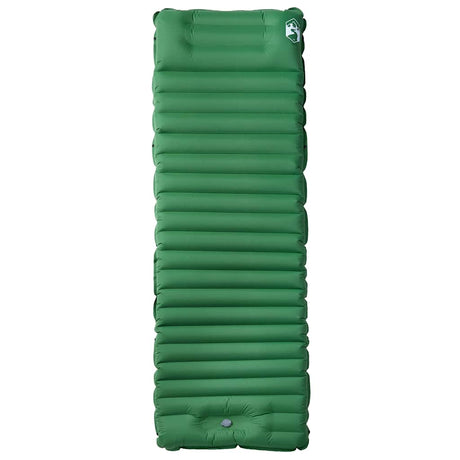 Vidaxl Campingmatratze mit Kissen selbstaufblasend 1-Personen grün