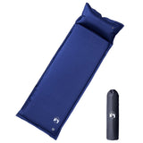VidaXL Campingmatratze mit Kissen selbstaufblasend 1-Personen Marineblau