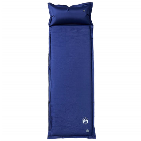 VidaXL Campingmatratze mit Kissen selbstaufblasend 1-Personen Marineblau