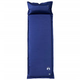 VidaXL Campingmatratze mit Kissen selbstaufblasend 1-Personen Marineblau