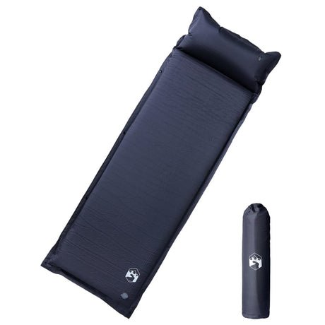 Vidaxl Campingmatratze mit Kissen selbstaufblasend 1-Personen grau