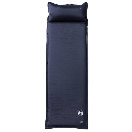 Vidaxl Campingmatratze mit Kissen selbstaufblasend 1-Personen grau