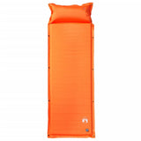Vidaxl Campingmatratze mit Kissen selbstaufblasend 1-Personen orange