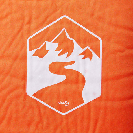 Vidaxl Campingmatratze mit Kissen selbstaufblasend 1-Personen orange