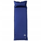 VidaXL Campingmatratze mit Kissen selbstaufblasend 1-Personen Marineblau