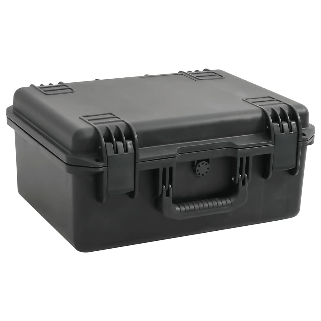 VidaXL Flightcase tragbar 49x38x23 cm PP schwarz