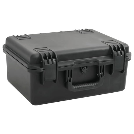 VidaXL Flightcase tragbar 49x38x23 cm PP schwarz