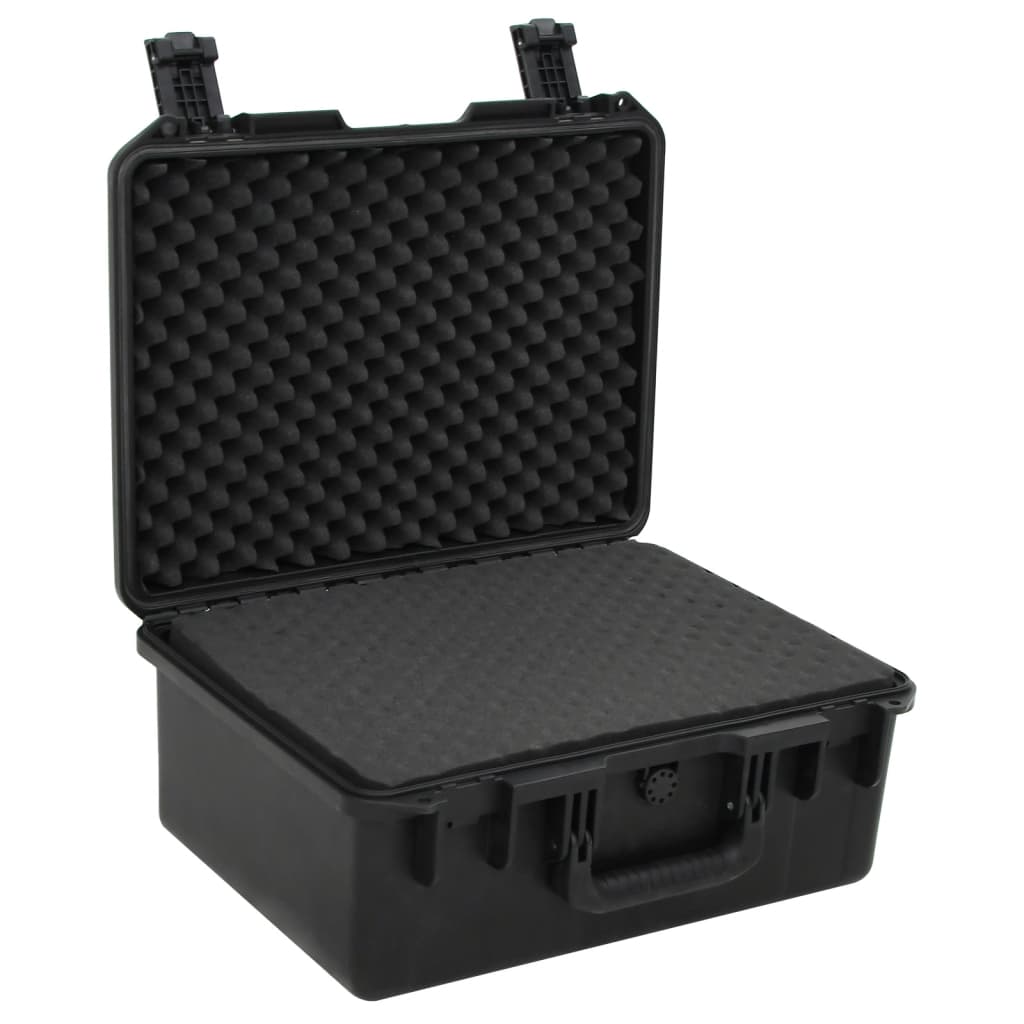 VidaXL Flightcase tragbar 49x38x23 cm PP schwarz