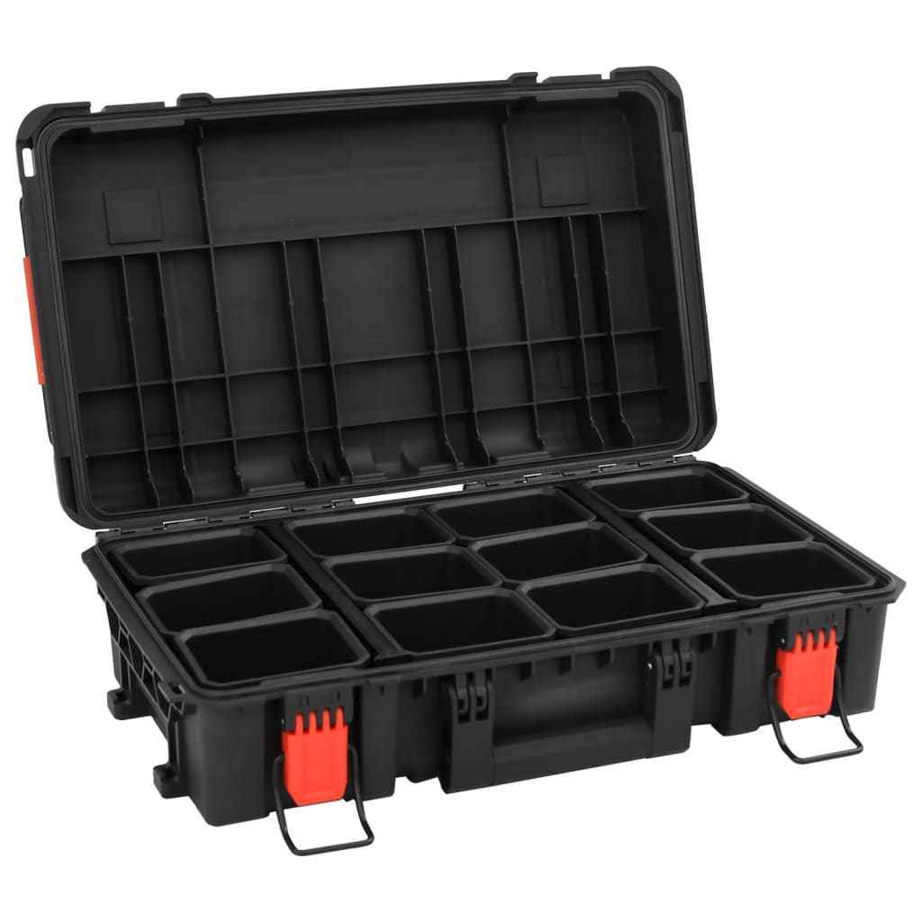Vidaxx Flightcase tragbar 56,5x34x16 cm PP schwarz