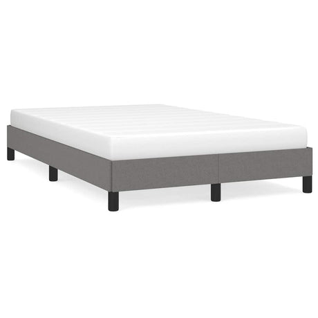 Vidaxl bedframe zonder matras 120x190 cm stof donkergrijs