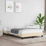 Vidaxl bedframe zonder matras 120x190 cm stof crèmekleurig