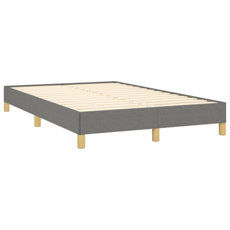 Vidaxl bedframe zonder matras 120x190 cm stof donkergrijs