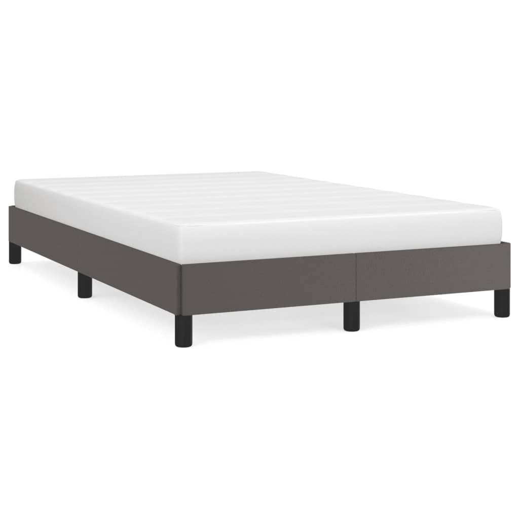 Vidaxl bedframe zonder matras 120x190 cm kunstleer grijs