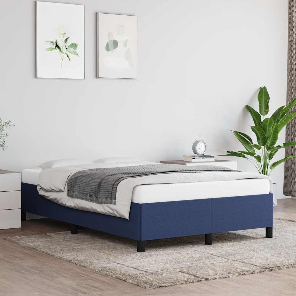 Vidaxl bedframe zonder matras 120x190 cm stof blauw
