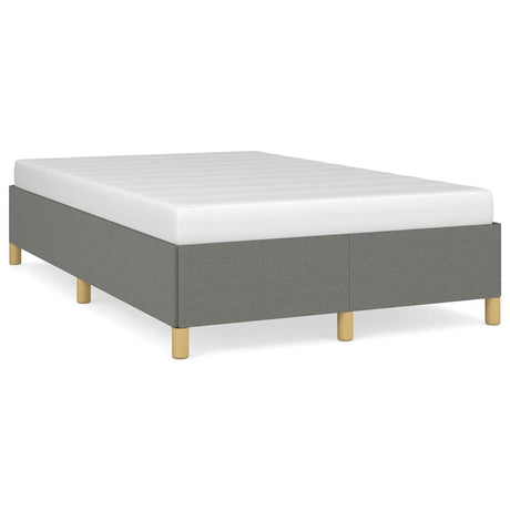 Vidaxl bedframe zonder matras 120x190 cm stof donkergrijs
