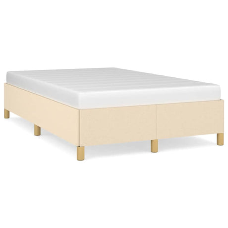 Vidaxl bedframe zonder matras 120x190 cm stof crèmekleurig