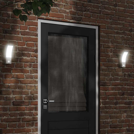 Vidaxx Außenwandleuchte LED mit Sensoren Aluminiumguss weiß