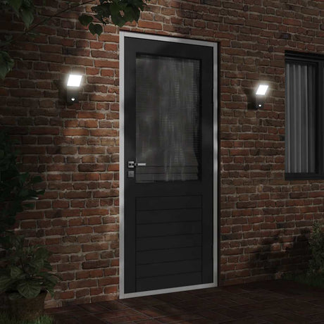 Vidaxx Außenwandleuchte LED mit Sensoren, Aluminiumguss schwarz