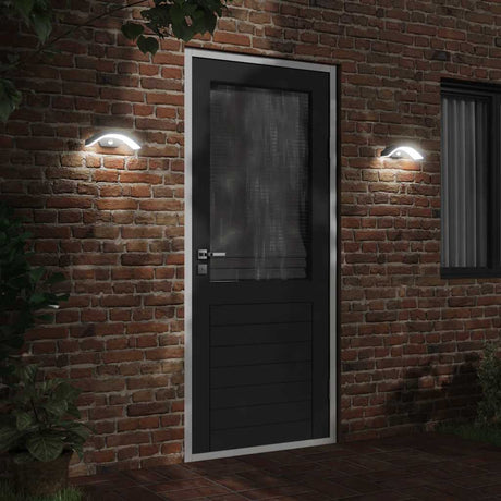 Vidaxx Außenwandleuchte LED mit Sensoren, Aluminiumguss schwarz