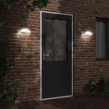 Vidaxx Außenwandleuchte LED mit Sensoren Aluminiumguss weiß