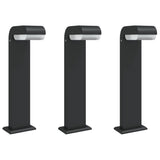 Vidaxx stehende Außenlampen 3 Stück 50 cm Aluminiumguss schwarz