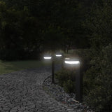 Vidaxx stehende Außenlampen 3 Stück 50 cm Aluminiumguss schwarz