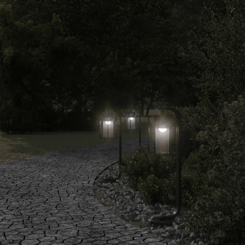 Vidaxx Außenstehleuchte 60 cm Edelstahl schwarz