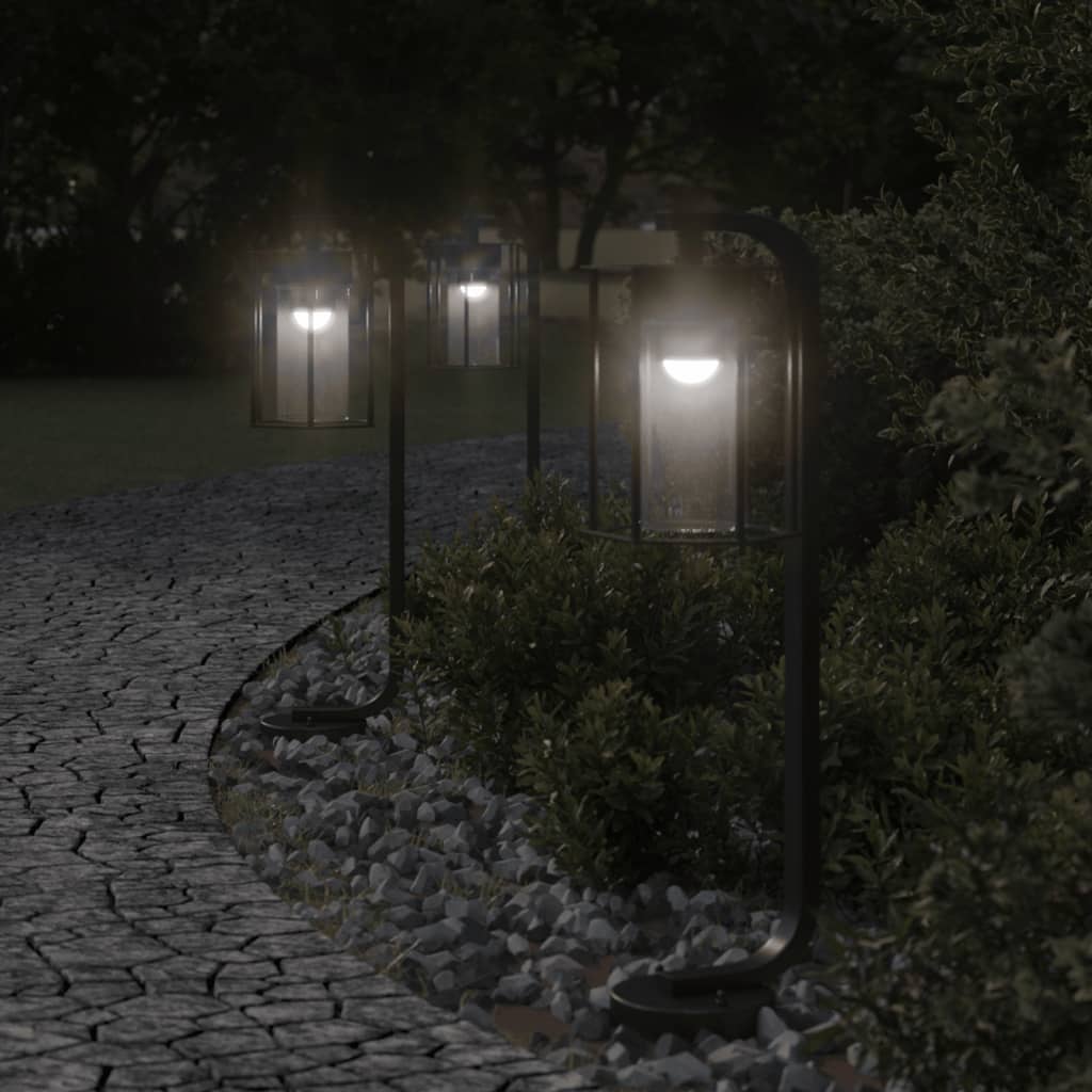 Vidaxx Außenstehleuchte 60 cm Edelstahl schwarz
