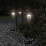 Vidaxx Außenstehleuchte 3 Stk. 60 cm Edelstahl schwarz