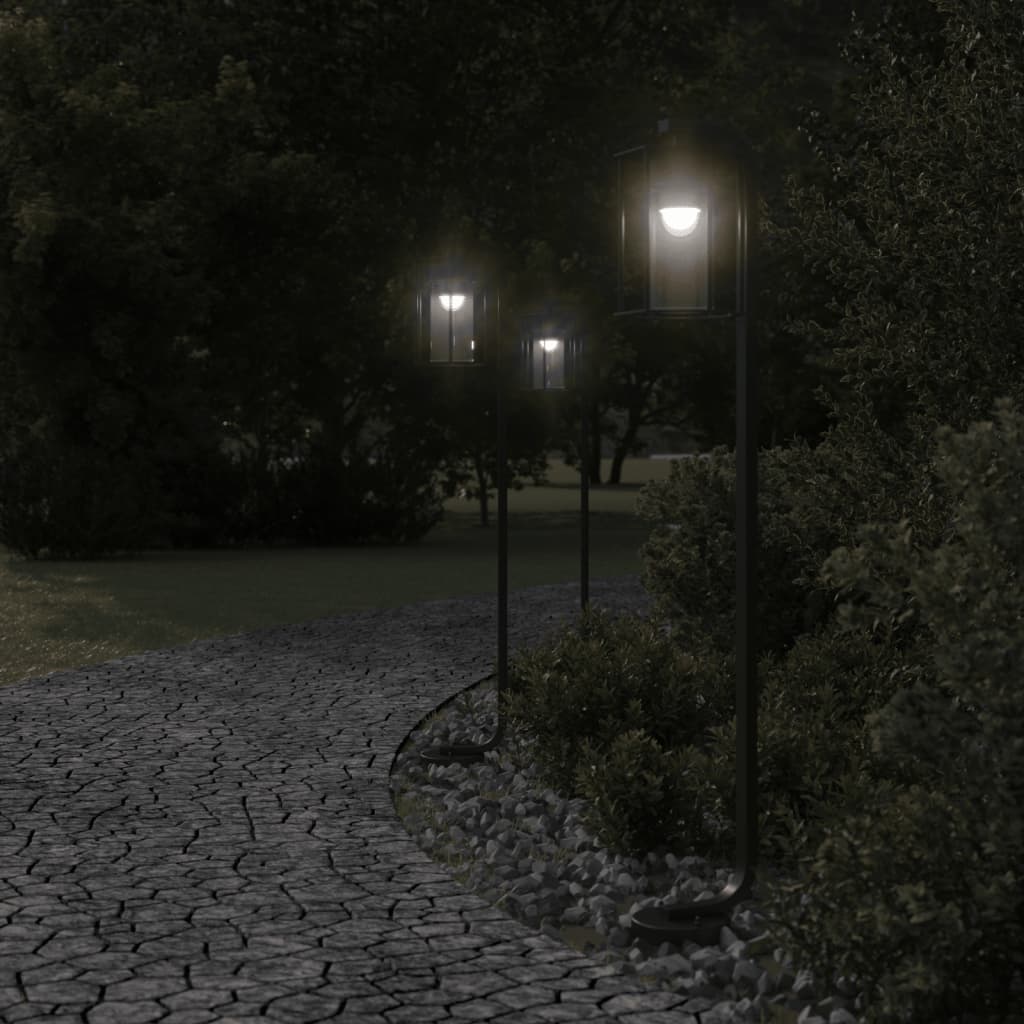 Vidaxx Außenstehleuchte 100 cm Edelstahl schwarz
