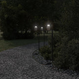Vidaxx Außenstehleuchte 3 Stk. 100 cm Edelstahl schwarz