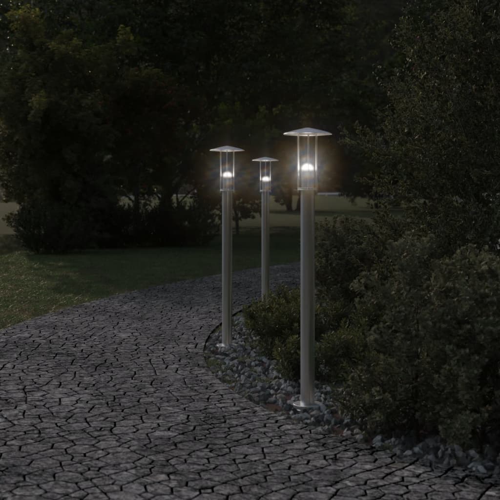 Vidaxx Außenstehleuchte 100 cm Edelstahl silberfarben