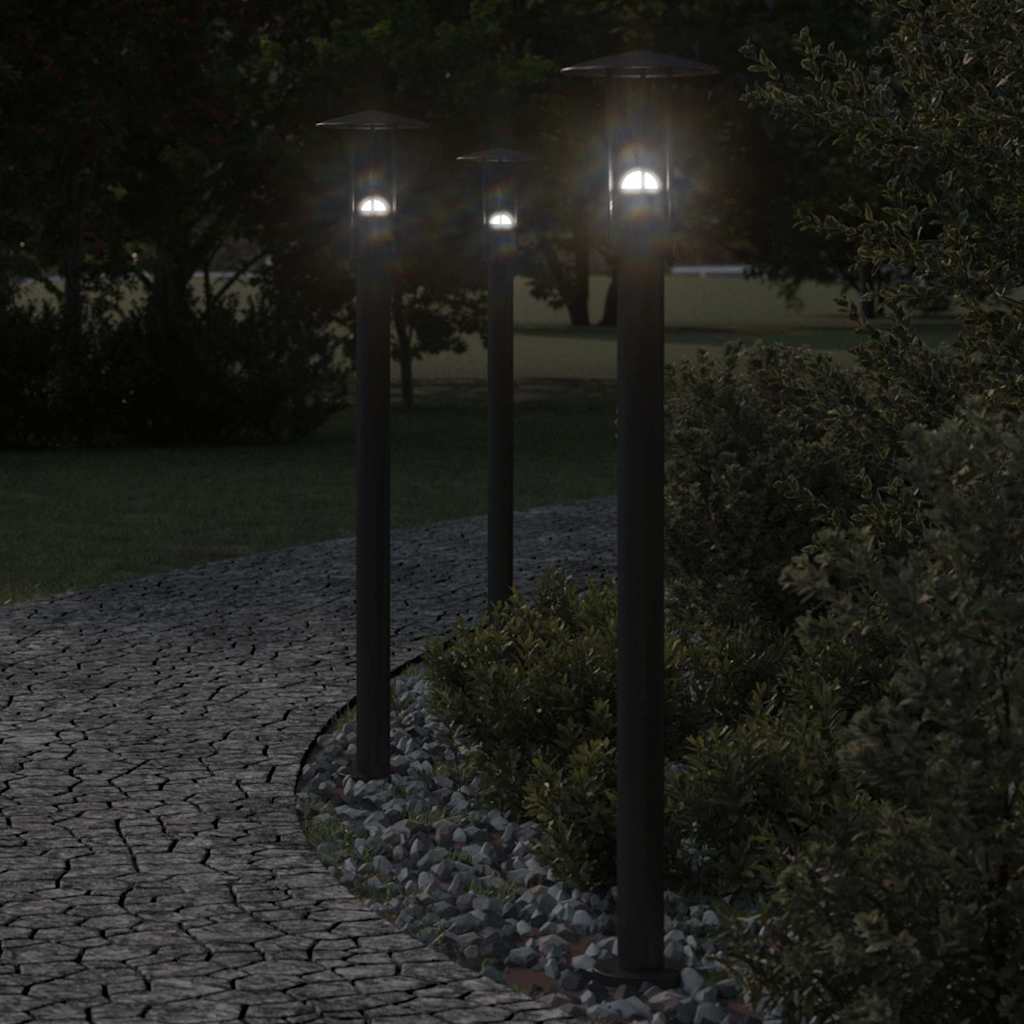 Vidaxx Außenstehleuchte 100 cm Edelstahl schwarz