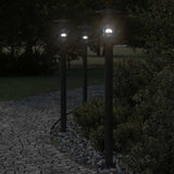 Vidaxx Außenstehleuchte 3 Stk. 100 cm Edelstahl schwarz
